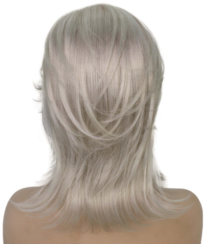 Silver Grey short shaggy wigs