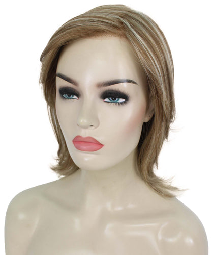 Light Blonde with Blonde Highlight short shaggy wigs