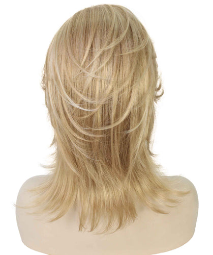 Champaign Blonde short shaggy wigs