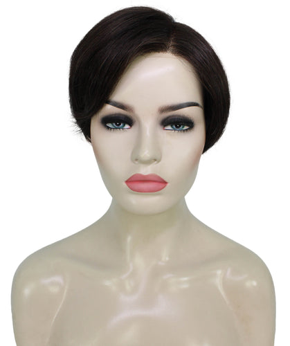 Off Black Pixie Hair Wig