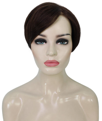 Chestnut Brown Pixie Hair Wig