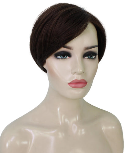 Chestnut Brown Pixie Hair Wig