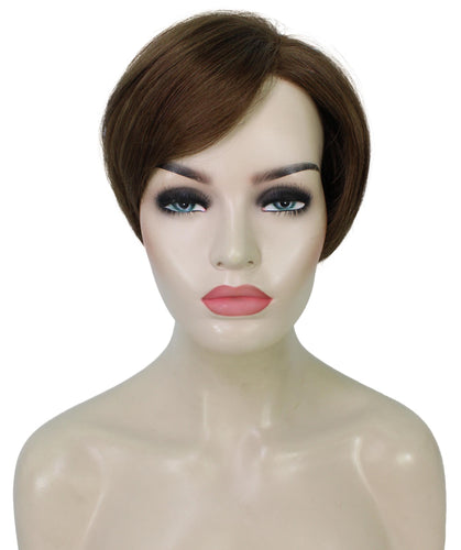  Light Brown Pixie Hair Wig