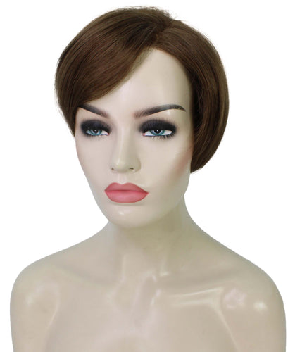  Light Brown Pixie Hair Wig