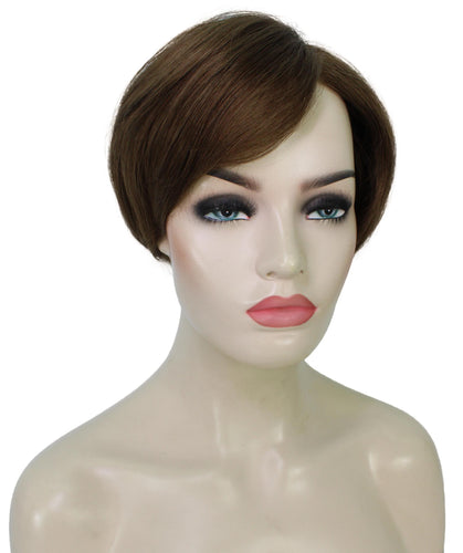  Light Brown Pixie Hair Wig