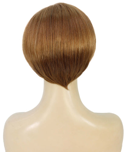 Light Aurburn with Bld Highlight Front Pixie Hair Wig