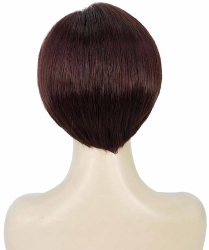 Dark Auburn Pixie Hair Wig