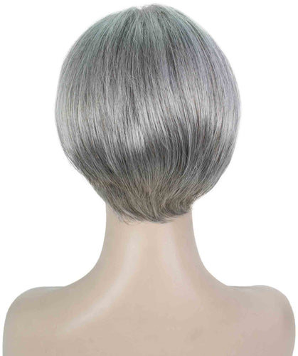 Salt & Pepper Grey Pixie Hair Wig