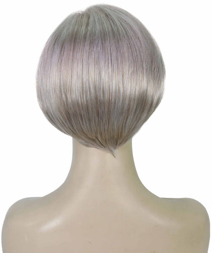 Light Silver Grey Pixie Hair Wig