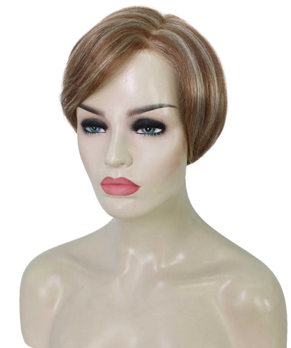 Light Blonde with Blonde Highlight Pixie Hair Wig