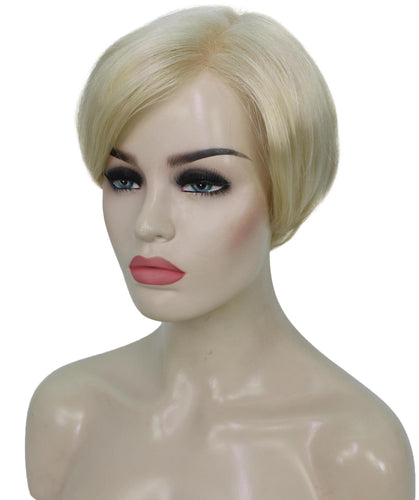 Platinum Blonde Pixie Hair Wig