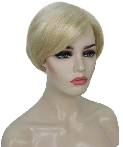 Platinum Blonde Pixie Hair Wig