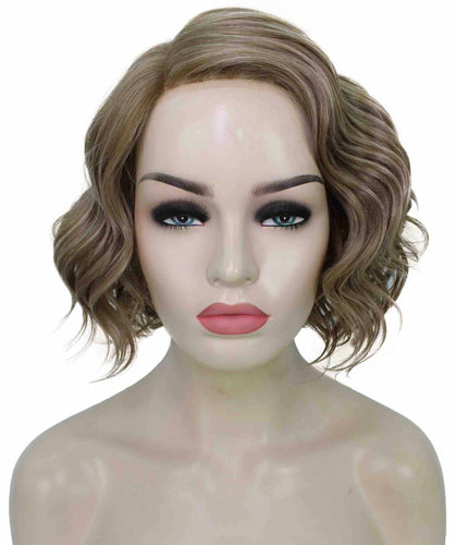 Light Ash Brown with Light Blonde Frost monofilament lace front wigs