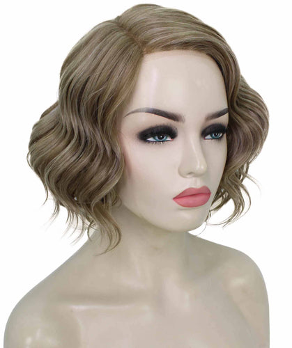Light Ash Brown with Light Blonde Frost monofilament lace front wigs