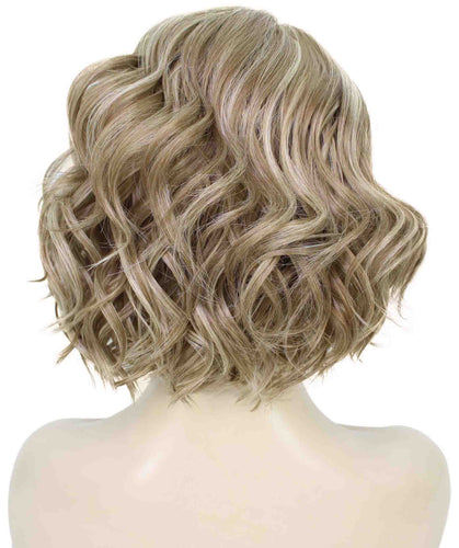 Light Ash Brown with Light Blonde Frost monofilament lace front wigs