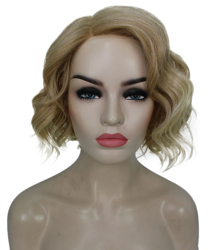 Golden Blonde with 613 Plantinum Tips monofilament lace front wigs