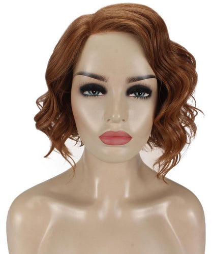 Medium Auburn with Light Aurburn Tips monofilament lace front wigs