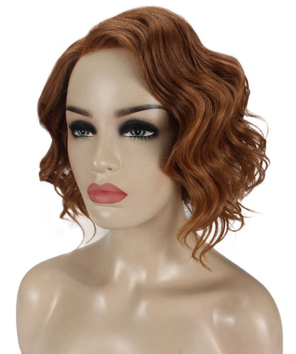 Medium Auburn with Light Aurburn Tips monofilament lace front wigs