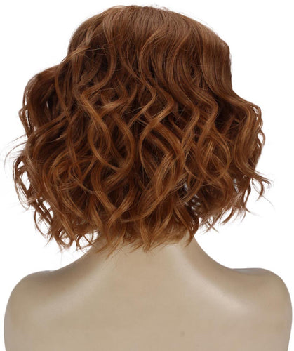 Medium Auburn with Light Aurburn Tips monofilament lace front wigs