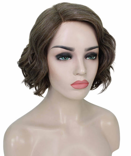 Grey with Golden Blonde monofilament lace front wigs