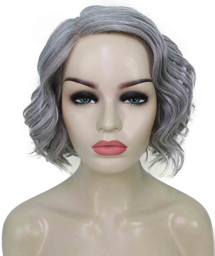 Salt & Pepper Grey with Silver Grey HL Front monofilament lace front wigs