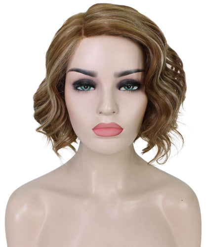 Light Blonde with Blonde Highlight monofilament lace front wigs