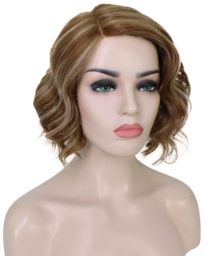 Light Blonde with Blonde Highlight monofilament lace front wigs