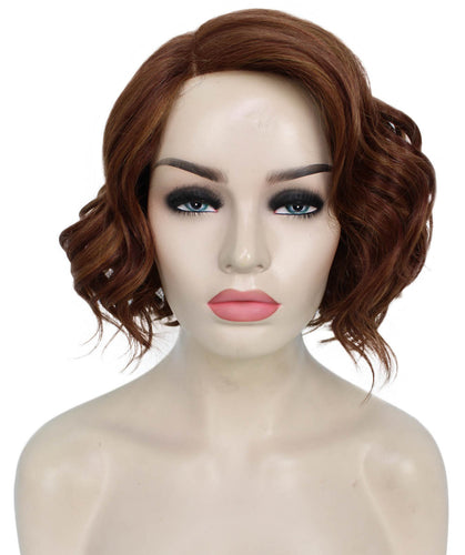 Bright Auburn mixed with Dark Auburn monofilament lace front wigs