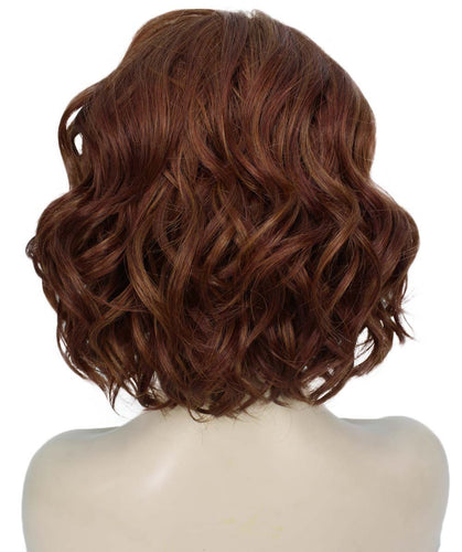 Bright Auburn mixed with Dark Auburn monofilament lace front wigs