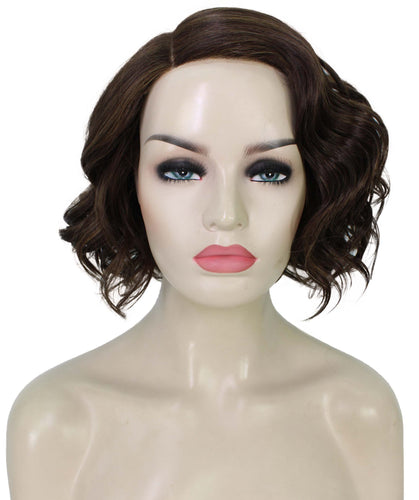 Chestnut Brown with Light Brown Highlight monofilament lace front wigs