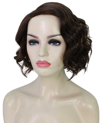 Chestnut Brown with Light Brown Highlight monofilament lace front wigs