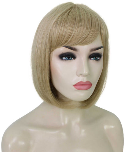 Goldie by Still Me | Bob Cut Wig with Bangs | Kanekalon Synthetic |Goldie Hair And Wigs | Monofilament Lace Front