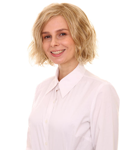 Champaign Blonde tousled bob wig