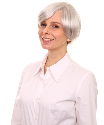 Silver Grey Pixie Hair Wig