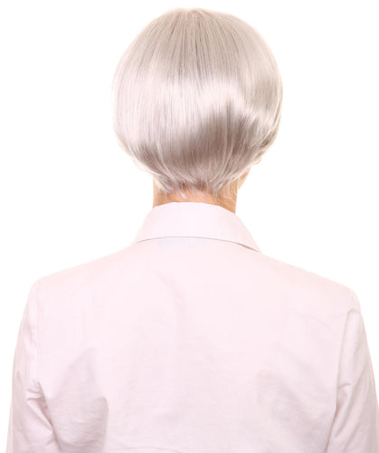 Silver Grey Pixie Hair Wig