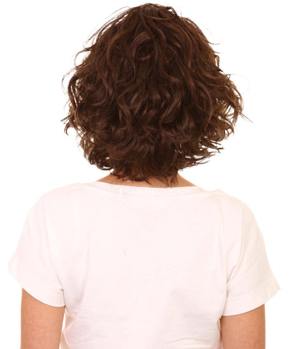 Medium Brown Curly Asymmetrical Hairstyles