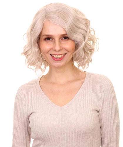 Light Silver Grey monofilament lace front wigs