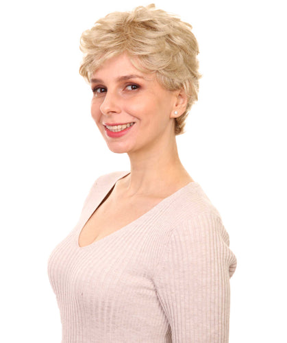 Light Blonde short pixie wigs