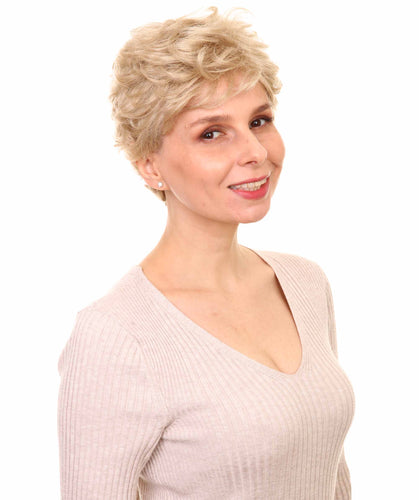 Light Blonde short pixie wigs