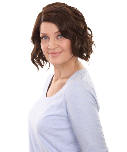 Medium Brown monofilament lace front wigs