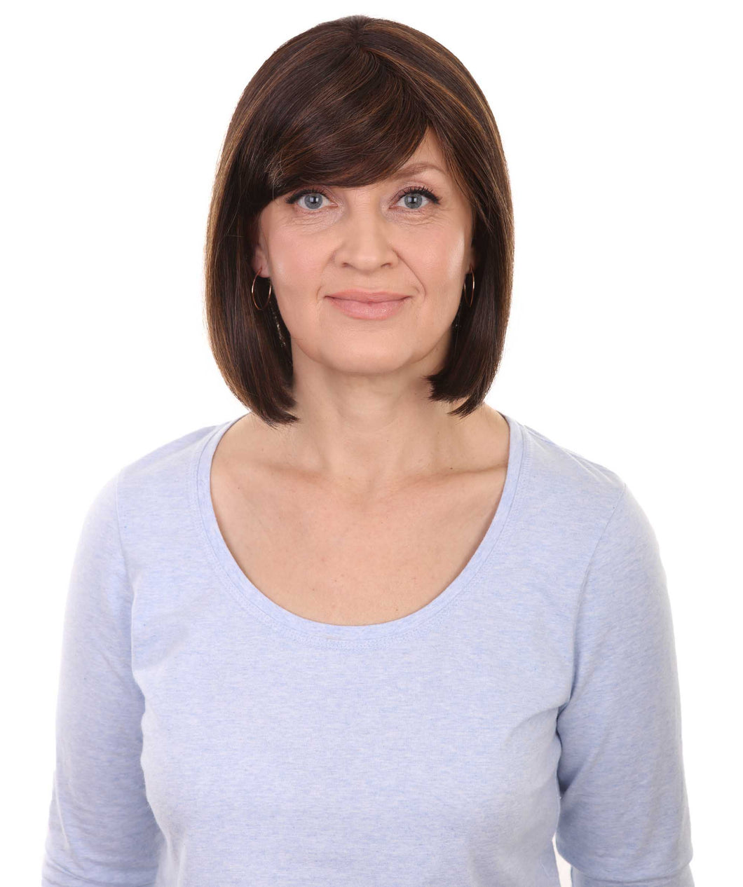 Goldie by Still Me | Bob Cut Wig with Bangs | Kanekalon Synthetic |Goldie Hair And Wigs | Monofilament Lace Front