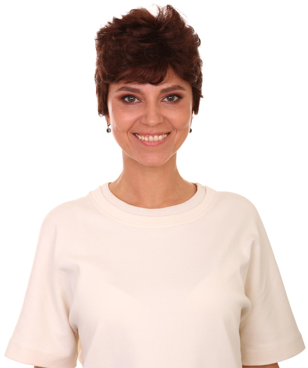 Dark Auburn short pixie wigs