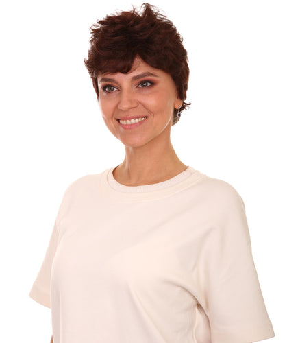 Dark Auburn short pixie wigs