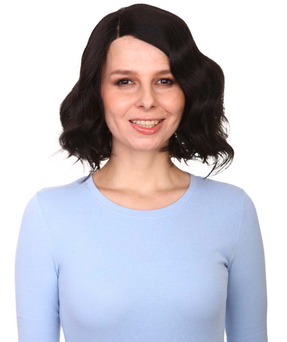 Black monofilament lace front wigs