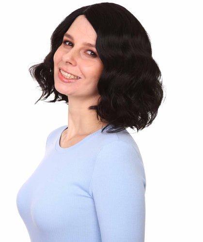 Black monofilament lace front wigs