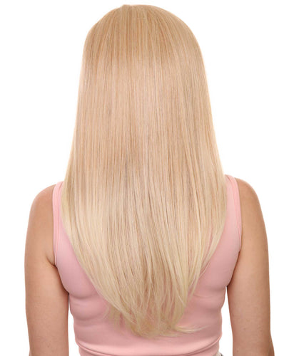Golden Blonde with 613 Plantinum Tips swiss lace front wig