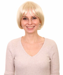 Gloria Wig by Still Me | Angled Bob with Wispy Bangs | Kanekalon Synthetic Full Wig